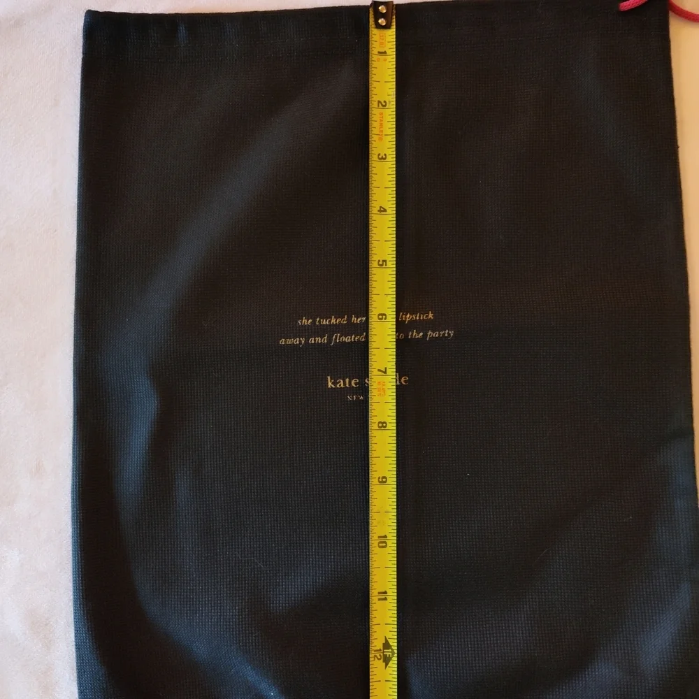 Kate Spade Brown Dust Bag Logo Drawstring Handbag Storage Cover EUC